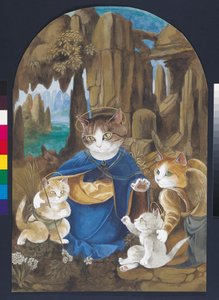 Illustration aus Cats Galore! A Compendium of Cultured Cats (veröffentlicht 2015)