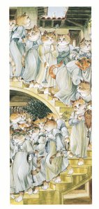 Illustration aus Pre-Raphaelite Cats (veröffentlicht 1999)