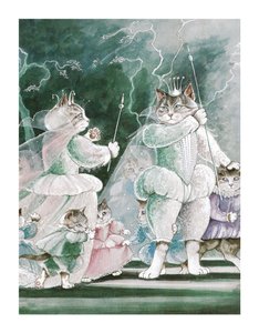 Illustration aus Shakespeare Cats: Poster Book (veröffentlicht 2016) von Susan Herbert