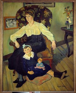 Porträts von Marie Coca, Nichte des Künstlers, und seiner Tochter Gilberte von Suzanne Valadon