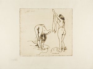 Zwei Frauen beim Abtrocknen von Suzanne Valadon