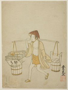 Ein Wasserverkäufer von Suzuki Harunobu