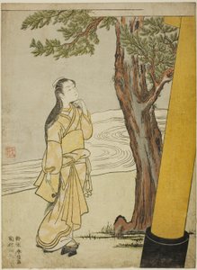 Einen Fluch zur Stunde des Ochsen aussprechen (ushi no koku mairi) von Suzuki Harunobu