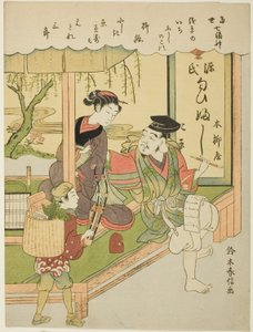 Ebisu, aus der Serie "Die sieben Glücksgötter im modernen Leben" von Suzuki Harunobu