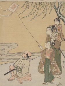 Drachenfliegen von Suzuki Harunobu