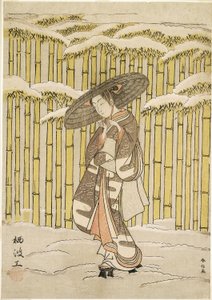 Durch den Bambushain von Suzuki Harunobu