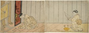 Die Bogenschießgalerie, 1765 von Suzuki Harunobu