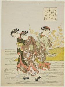 Der Juwelenfluss bei Ide (Ide no Tamagawa), aus einer unbetitelten Serie von sechs Juwelenflüssen