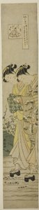 Der Juwelenfluss bei Ide (Ide no Tamagawa), aus der Serie "Sechs Juwelenflüsse in den Volksbräuchen (Fuzoku Mu Tamagawa)" von Suzuki Harunobu