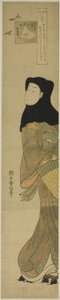 Der Juwelenfluss der Regenpfeifer (Chidori no Tamagawa), aus der Serie "Sechs Juwelenflüsse in Volksbräuchen (Fuzoku Mu Tamagawa)" von Suzuki Harunobu