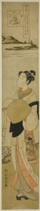 Der Koya-Juwelenfluss (Koya no Tamagawa), aus der Serie "Sechs Juwelenflüsse in Volksbräuchen (Fuzoku Mu Tamagawa)" von Suzuki Harunobu