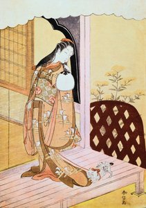 Die Prinzessin Nyosan, 1765 von Suzuki Harunobu