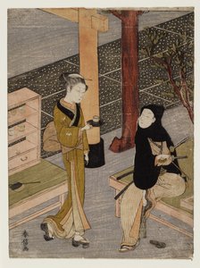 Der Künstler und O-sen von Suzuki Harunobu
