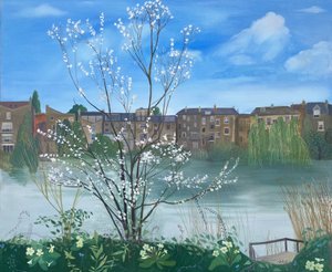 Teich Nr. 1, Hampstead Heath, 2025 von Suzy Fasht