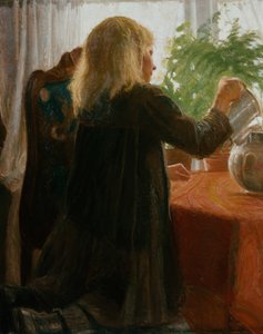 Mädchen mit Wasserfarn