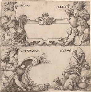 Wasser und Erde/Herbst und Winter von Swiss 16th Century