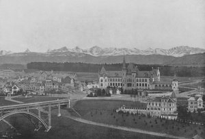 Bern, Blick auf das Kirchenfeld und die Berner Alpen von Swiss Photographer