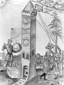 Illustration aus Sebastian Münsters Rudimenta Mathematica, 1551