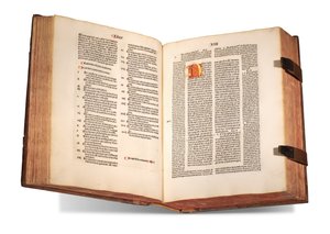 De civitate Dei, mit Kommentar von Thomas Waleys (gestorben vor 1349) und Nicolaus Trivet (1258?-1328), von Augustinus von Hippo, gedruckt 1489