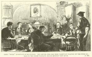 Illustration für Tom Brown in Oxford von Thomas Hughes von Sydney Prior (after) Hall