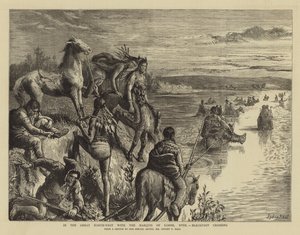 Im großen Nordwesten mit dem Marquis von Lorne, XVIII, Blackfoot Crossing von Sydney Prior Hall