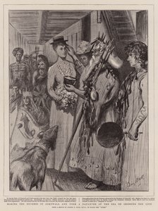 Die Herzogin von Cornwall und York wird bei der Überquerung des Äquators zur Tochter des Meeres gemacht von Sydney Prior Hall