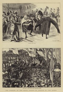 Die Eröffnung der Royal Courts of Justice durch die Königin