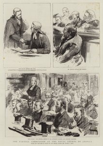 Die Parnell-Kommission am Royal Courts of Justice von Sydney Prior Hall