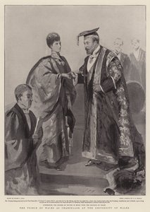 Der Prinz von Wales als Kanzler an der Universität von Wales