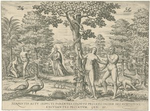 Sündenfall (Figurae et imagines bibliorum) von Symon Novelanus (attributed to)