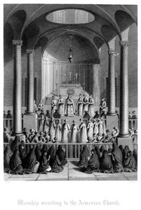Gottesdienst nach der armenischen Kirche von T. Brown