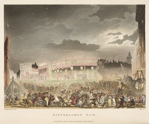 Bartholomew-Messe von T. & Pugin A.C. (1762 1832) (after) Rowlandson