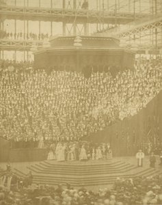 Königin Victoria bei der Wiedereröffnung des rekonstruierten Kristallpalastes in Sydenham von T. R. Williams