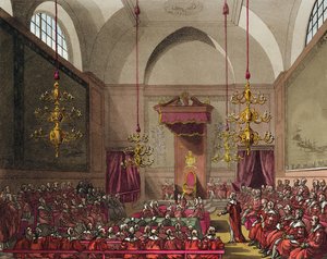 House of Lords von T. and Pugin A.C. Rowlandson