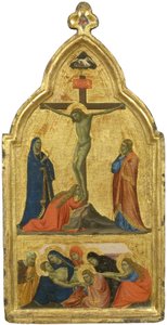 Die Kreuzigung und die Klage von Taddeo Gaddi