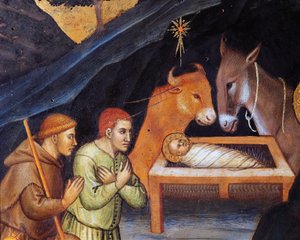 Anbetung der Könige, von Taddeo di Bartolo (Detail)