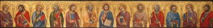 Christus und die zwölf Apostel von Taddeo di Bartolo