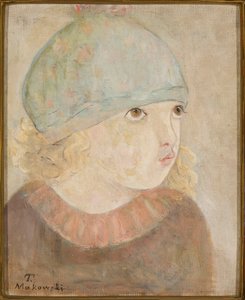 Mädchen mit blauer Mütze (Fillette) von Tadeusz Makowski