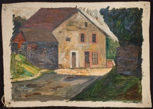 Backsteinhaus mit Anbau von Tadeusz Makowski