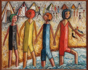 Am Strand von Tadeusz Makowski
