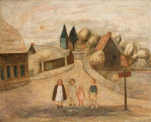 Normannische Landschaft (Breuilpont) von Tadeusz Makowski