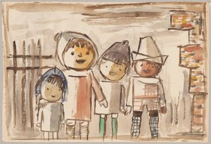 Lachende Kinder von Tadeusz Makowski