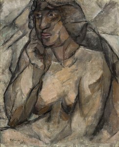 Aktstudie (Weiblicher Halbakt) von Tadeusz Makowski