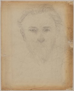 Porträtstudie eines jungen Mannes mit Bart von Tadeusz Makowski