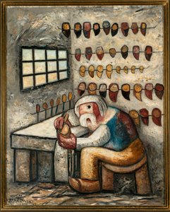 Schuster - Der Holzschuhmacher von Tadeusz Makowski