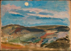 Vom Mond beleuchteter Hügel von Tadeusz Makowski
