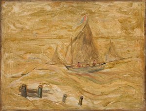 Segelboot auf dem Meer von Tadeusz Makowski