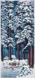 Von Zedern gesäumte Straße bei Nikko von Takahashi Hiroaki