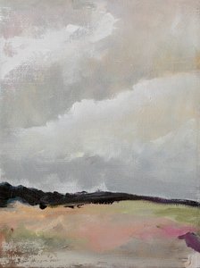Gelassene wolkige Landschaft