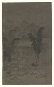 Bambuswald bei Nacht von Tan Zhirui (attributed to)
